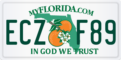 FL license plate ECZF89