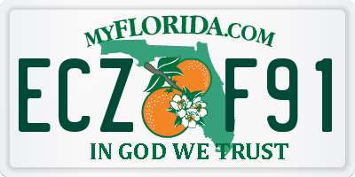 FL license plate ECZF91