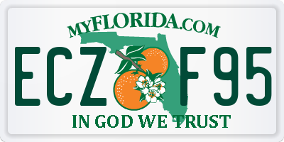FL license plate ECZF95