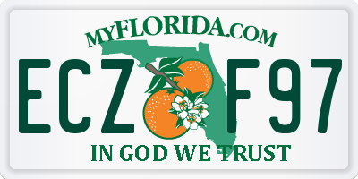 FL license plate ECZF97