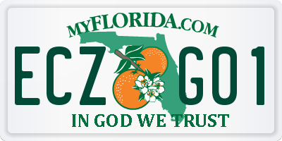 FL license plate ECZG01
