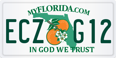 FL license plate ECZG12