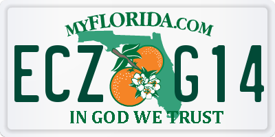 FL license plate ECZG14