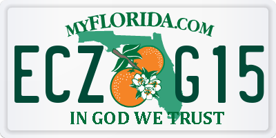 FL license plate ECZG15