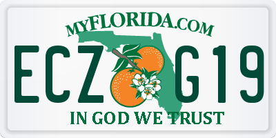 FL license plate ECZG19