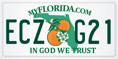 FL license plate ECZG21
