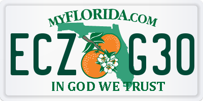 FL license plate ECZG30