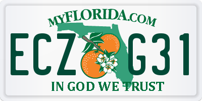 FL license plate ECZG31