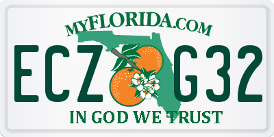 FL license plate ECZG32