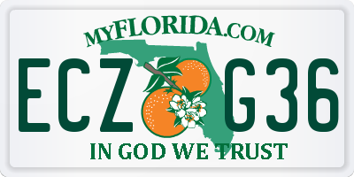 FL license plate ECZG36