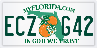 FL license plate ECZG42