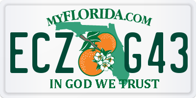 FL license plate ECZG43