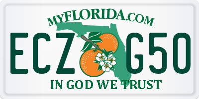 FL license plate ECZG50