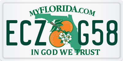 FL license plate ECZG58