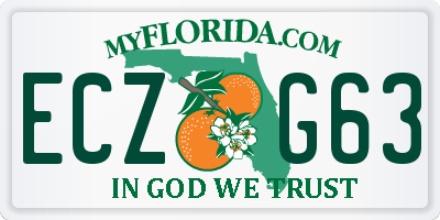 FL license plate ECZG63