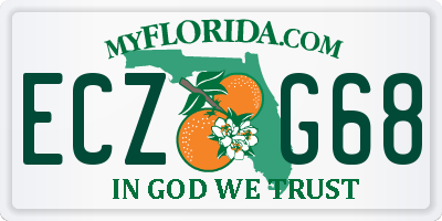 FL license plate ECZG68
