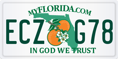 FL license plate ECZG78