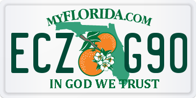 FL license plate ECZG90