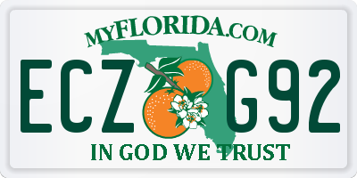 FL license plate ECZG92
