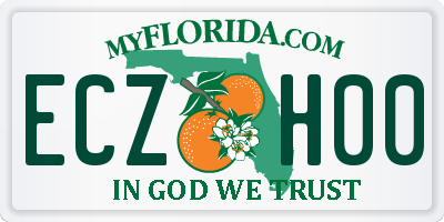 FL license plate ECZH00