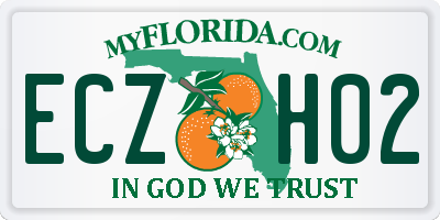 FL license plate ECZH02