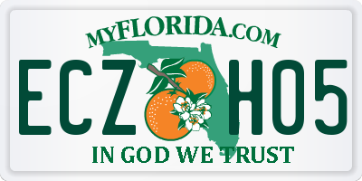 FL license plate ECZH05