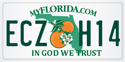 FL license plate ECZH14