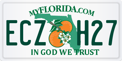 FL license plate ECZH27