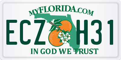 FL license plate ECZH31