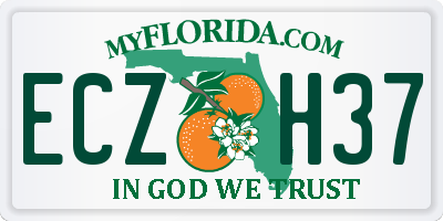 FL license plate ECZH37