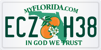 FL license plate ECZH38