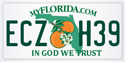 FL license plate ECZH39