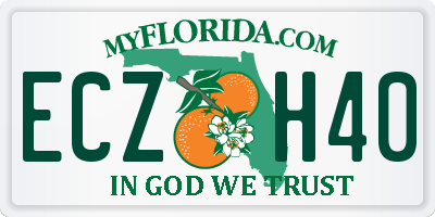 FL license plate ECZH40