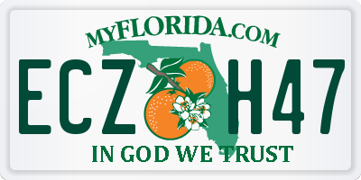FL license plate ECZH47