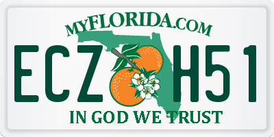 FL license plate ECZH51