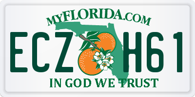 FL license plate ECZH61