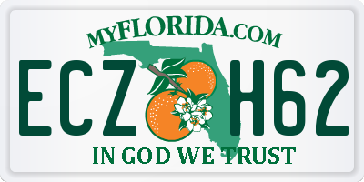 FL license plate ECZH62