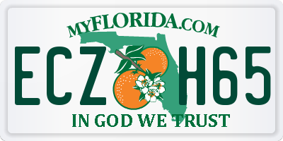 FL license plate ECZH65
