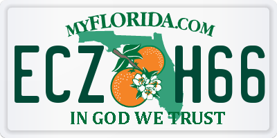 FL license plate ECZH66