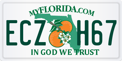 FL license plate ECZH67