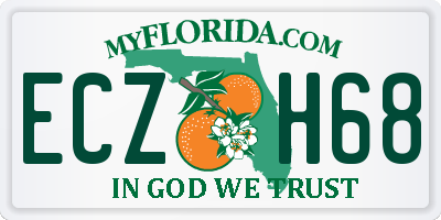 FL license plate ECZH68