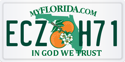 FL license plate ECZH71