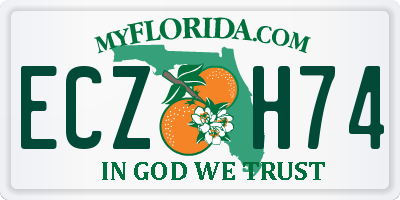 FL license plate ECZH74