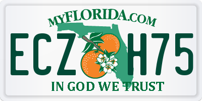 FL license plate ECZH75
