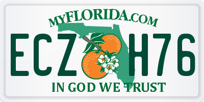 FL license plate ECZH76