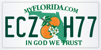 FL license plate ECZH77