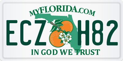 FL license plate ECZH82