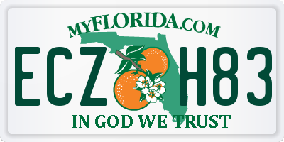 FL license plate ECZH83