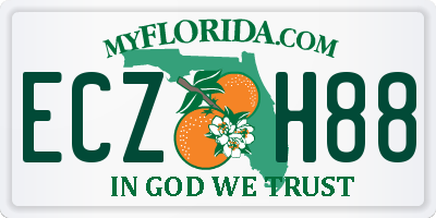 FL license plate ECZH88
