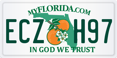 FL license plate ECZH97